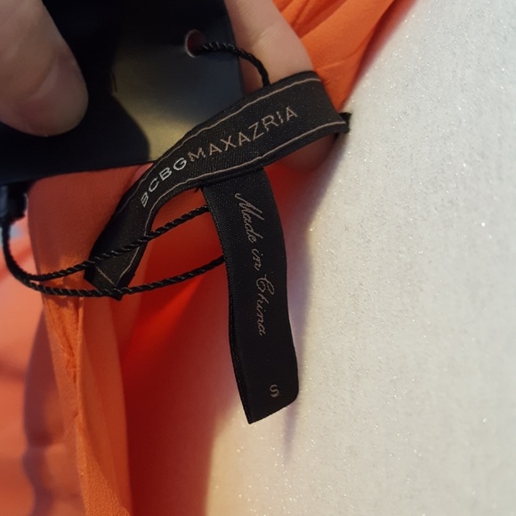 Never worn BCBGMaxazria Coral Belted Dress Size S - Picture 3 of 4